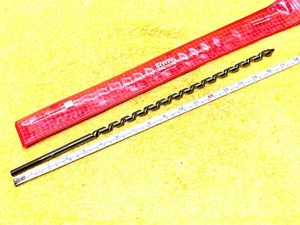 IRWIN P520H 7/16" X 17" BROCA DE BARRENA LARGA TALADRADO DE MADERA PROFUNDA 12" GIRO EE. UU. con FUNDA - Imagen 1 de 9