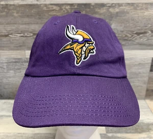 Minnesota Vikings NFL Team Apparel Purple Structured Hat Cap Adult Adjustable - Picture 1 of 6