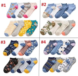 Mixit Womens Low Cut Socks 8 Pairs Pack Shoe 4-10 Assorted Multicolor Stretch - Picture 1 of 9