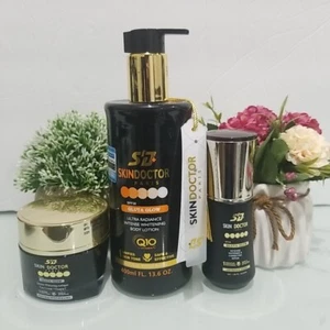 Skin DOCTOR PARIS Gluta Glow + Lozione Schiarente Vit C + Siero + Crema Viso 400ml - Foto 1 di 4