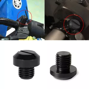 4x M10x1.25 Motorcycle Mirror Hole Blanking Plugs Screws Cap Universal - Picture 1 of 8