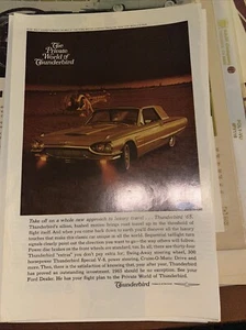 1965 Ford Thunderbird Print Advertisement - Picture 1 of 1