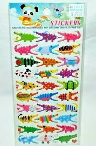NUEVO-TSI KAWAII HINCHADO BRILLANTE COLORIDO COCODRILO PEGATINAS DISEÑOS GENIALES - Imagen 1 de 3