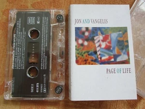 Jon And Vangelis ‎– Page Of Life. Arista 411 373 Tape Cassette Album - Picture 1 of 4