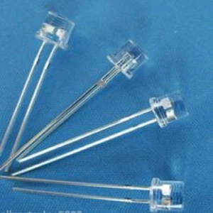 20PCS,5mm FLAT TOP Wide Angle Red Flashing LED With 12V Free Resistor FF5R,amy - Picture 1 of 2