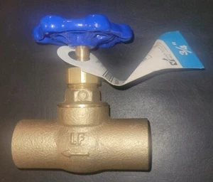 Everbilt 3/4" Brass Stop Valve, Sweat x Sweat, 125 PSI, #105-504EB NEW!!! - Picture 1 of 4