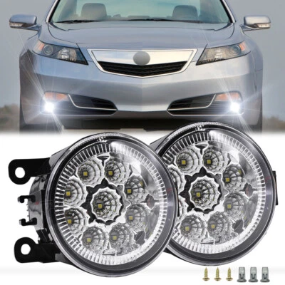 PAIR LED Front Bumper Fog Light Driving Lamps fit Acura TL 2012 13 2014 Assembly - Image 1 of 4