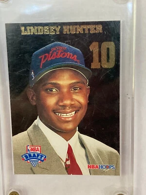 Baloncesto NBA Hoops - Lindsey Hunter 1994 - Tarjeta LP10 - Canje de lotería Foto 1 de 2