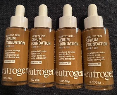 Lot Of 4 Neutrogena Healthy Skin Sensitive Skin Serum Foundation, Deep 01. - Image 1 of 2