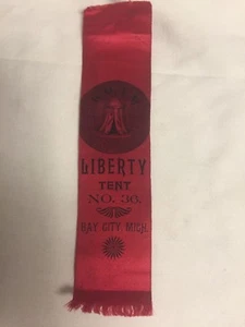 Cavalieri dei Maccabei ~ Tenda Libertà n. 36 Nastro Loggia ~ Bay City, MI ~ FR7 - Foto 1 di 5