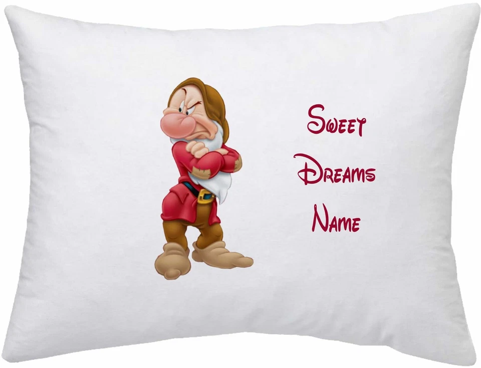 GRUMPY DWARF #1 Personalised Pillow Case - Choice of Design - Image 1 of 1