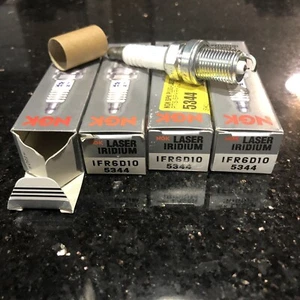 REAL GENUINE NEW NGK OEM+ Laser Iridium Spark Plugs 4-Pack 5344 IFR6D10 - Foto 1 di 1