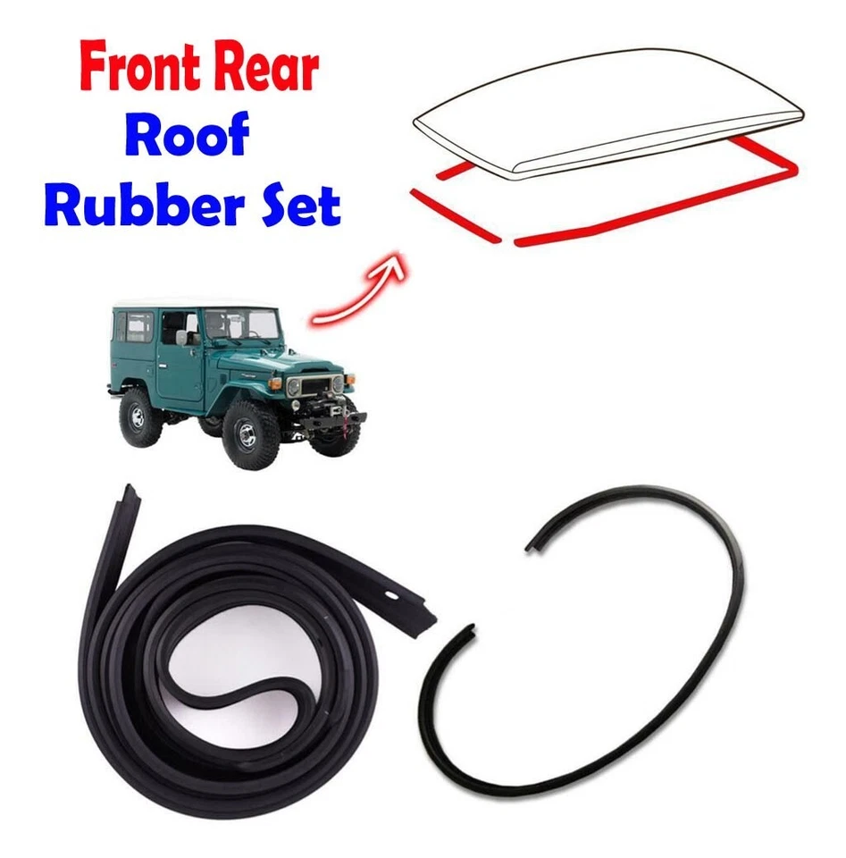 TOYOTA LAND CRUISER FJ45 FJ40 BJ40 1975-1984 techo delantero trasero sello de goma Foto 1 de 4