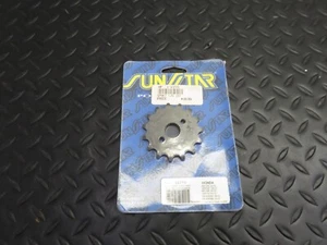 86-07 PIÑÓN DELANTERO HONDA CR 80 CR 85 SUNSTAR ACERO CROMADO 15T - Imagen 1 de 5