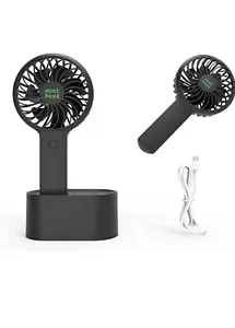 Minthouz Handheld Fan,90° Automatic Rotating, 3 Speed, Rechargeable, 2000mAh NEW - Picture 1 of 9