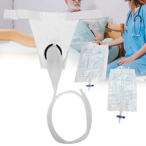 Male Urine Collection Bag Reusable Silicone Urinal For Men Elderly Wearable New - Picture 1 of 16