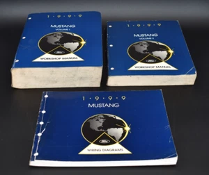 1999 Ford Mustang Workshop Manuals ~ Vol 1 - Vol 2 & Wiring Diagrams - Imagen 1 de 11