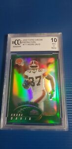 2002 Topps Chrome Refractor # 177 Andre Davis ((BCCG 10)) Cleveland Browns
