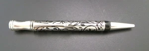 VINTAGE LABAN SILVER OVERLAYED BALL POINT PEN - WORKING ORDER - BEAUTIFUL DESIGN - Picture 1 of 14