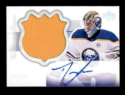 DEVON LEVI 2023/24 UD ULTIMATE COLLECTION ULTIMATE LOGOS JERSEY AUTO #/99 T6730 - Image 1 of 2