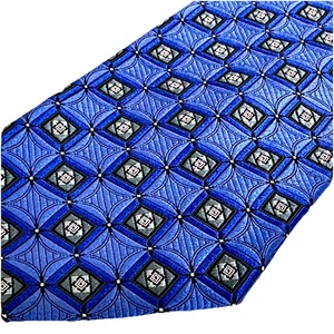 JZ Richards Boulder For Nordstrom Designer Seide USA Luxus Herren Krawatte blaue Struktur - Bild 1 von 12