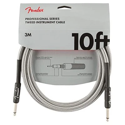 Cable de instrumento de tweed serie profesional Fender cable de guitarra guitarra Foto 1 de 2