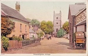 EQY Pre 1919 Postcard, The Old Inn, Drewsteigton, Exeter, Devon - Picture 1 of 1