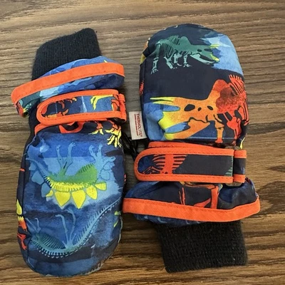 Mitón Thermolite Dinosaurio Niños Pequeños Cálido Impermeable AK1 Foto 1 de 3