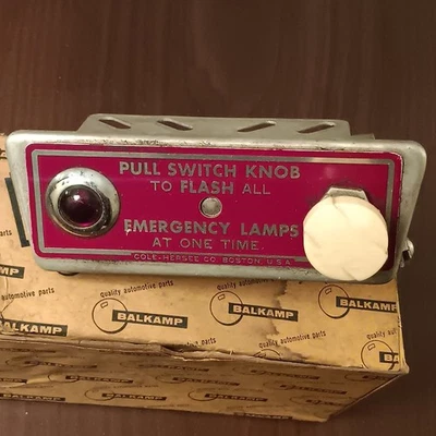 老式 NOS #8261 Cole Hersee 开关 DASH 控制单元适用于紧急灯 — 第 1/3 张图片