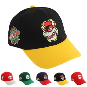 Kinder Jungen Mädchen Super Mario Bestickt Baseball Cap Hut Verstellbare Kappe - Bild 1 von 17