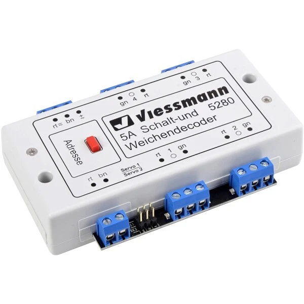 Viessmann 5280 Multiprotokoll Schalt- und Weichendecoder + Neu - Bild 1 von 2
