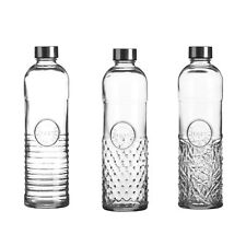 Retro Glas Wasserflasche "Orient", Schraubverschluss, Glasflasche Trink-Flasche