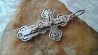VINTAGE STERLING SILVER "925" LARGE ORNATE ORTHODOX CRUCIFIX "SAVE and PROTECT"