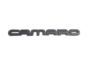 1982-1992 OEM Chevy Chevrolet Camaro Side Front Fender Emblem Badge Logo Black - Picture 1 of 4