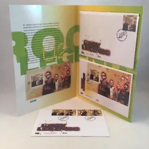 Francobolli Irish Eire Rock Legends U2 Copertine Primo Giorno Confezione da Collezione - Foto 1 di 7