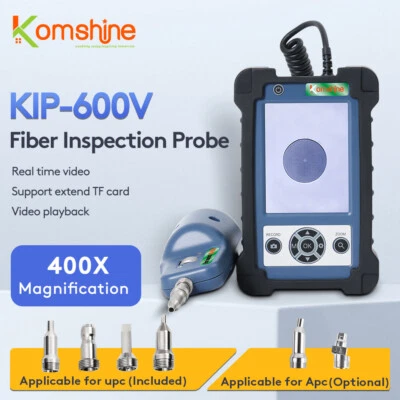 Sonda de inspeção de fibra óptica Komshine KIP-600V com USB, sonda de vídeo de fibra óptica - Imagem 1 de 4