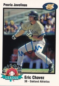 Eric Chavez Signed 1998 Arizona Fall League Prospects Rookie Card #9 PSA/DNA RC - Picture 1 of 12