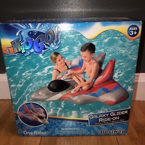 H2OGO! Galaxy Glider Ride-On Pool Swimming Float Inflatable Toy Water Float Jet