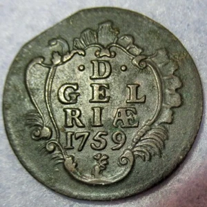 Certificate of Authenticity 1759 New York Penny Colonial Copper Cent Gelderland - Picture 1 of 4
