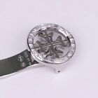 316L STAINLESS STEEL DIAMOND INLAY FOLDING BUCKLE FIT FOR PATEK PHILIPPE 16 18MM