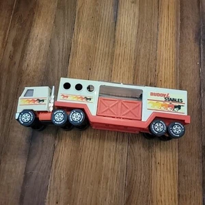 Buddy L Stables Tin Mack Truck & Hauler 1980 Made In Japan - Picture 1 of 9