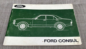 RARE FORD 1972-75 CONSUL (GRANADA MARK 1) GT & COUPE GENUINE OWNERS MANUAL!!