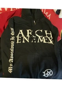 ** Arch Enemy My Apocalypse offizieller Kapuzenpullover mit Reißverschluss und Reißverschluss (nur klein) ** - Bild 1 von 3