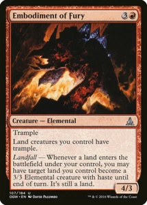 4 Embodiment of Fury 4x4 - Casi Nuevo - Juramento del Gatewatch Magic The Gate - Imagen 1 de 1