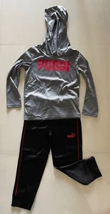 Puma Set Hooded Sweatshirt Little Boy's Pullover and Pant - Size XXS(3/4) - Picture 1 of 5
