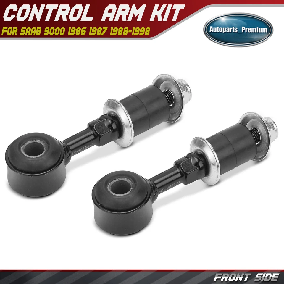 Barra estabilizadora delantera del lado del conductor y del pasajero 2 piezas para Saab 9000 1986-1998 Foto 1 de 4