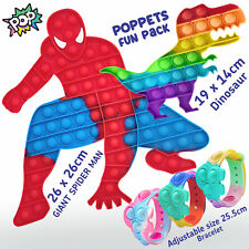 PUSH POP BUBBLE sensoriale Fidget Toy lo stress sollievo particolari esigenze Autismo Bambini UK