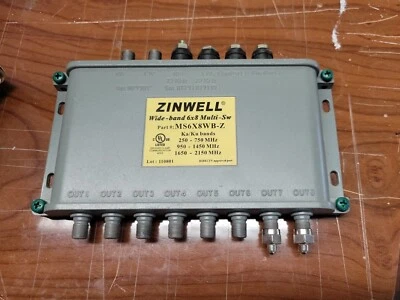 Zinwell Wide-band 6×8 Multi-sw Part WB68 Multi Switch, 6 Input, 8 Output - Image 1 of 4