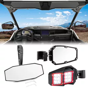 Espejo lateral UTV con luces LED + espejo central para Polaris General 1000 2016-2024 - Imagen 1 de 14