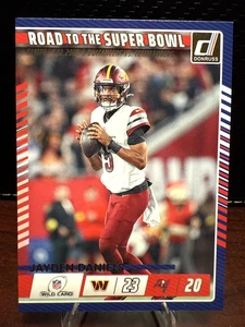 Jayden Daniels Road to the Super Bowl Insert-2025 Panini Donruss Commanders NFL - Picture 1 of 2